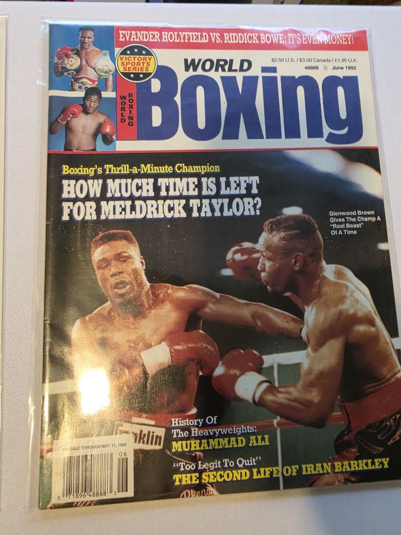 World Boxing Magazine June 1992 Glenwood Brown vs Meldrick Taylor