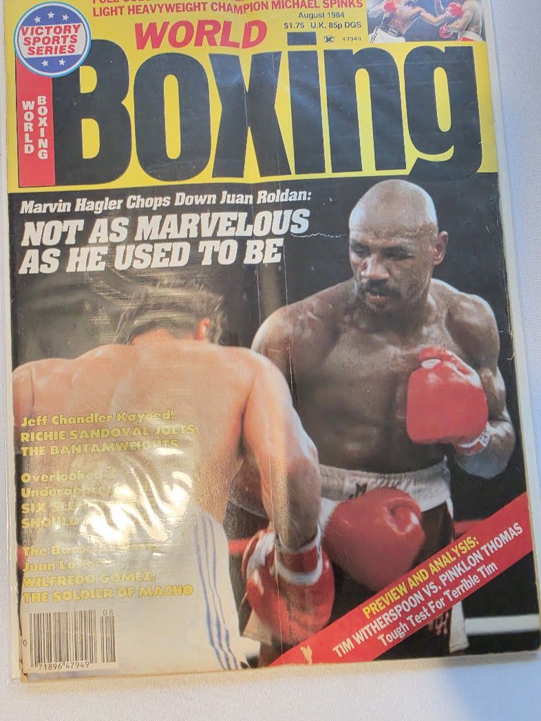 World Boxing August 1984 Marvin Hagler - Juan Roldan