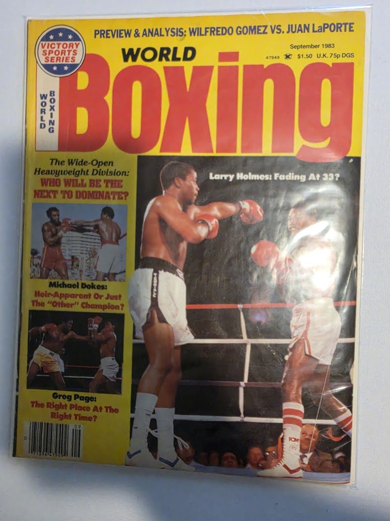 World Boxing September 1983 Larry Holmes Magazine