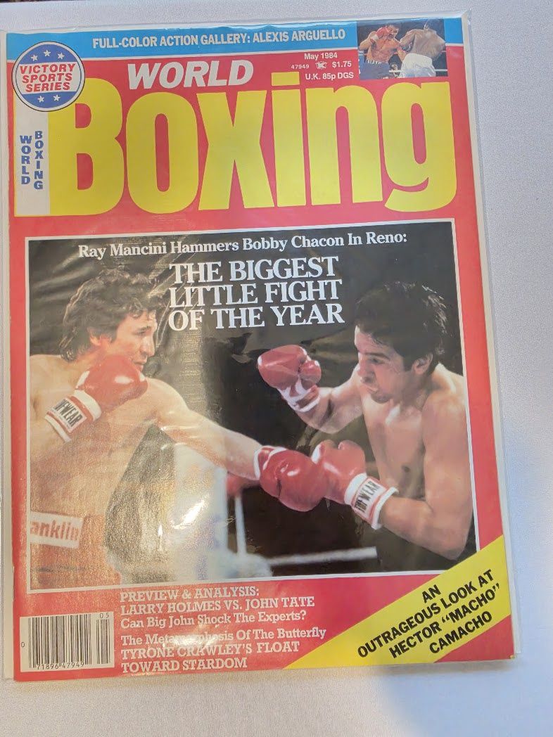World Boxing Magazine May 1984 Ray Mancini Bobby Chacon