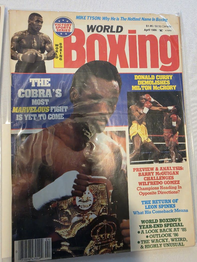 World Boxing Magazine April 1986 Donald Curry, Milton McCrory