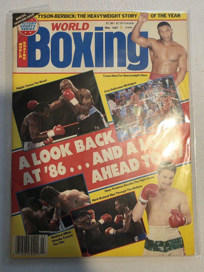 WORLD BOXING MAGAZINE MARCH 1987 MIKE TYSON