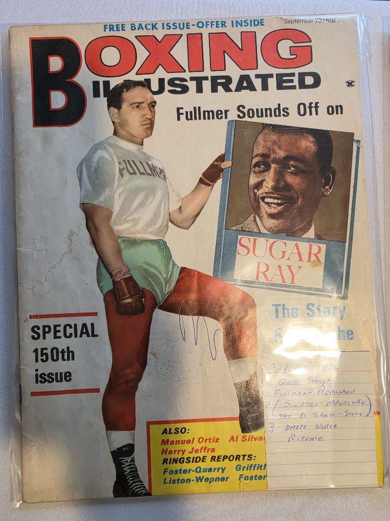 September 1970 Boxing Illustrated Magazine Sugar Ray Robinson