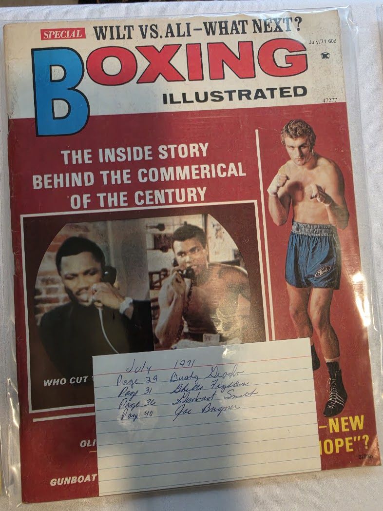 BOXING ILLUSTRATED Magazine-JULY,1971