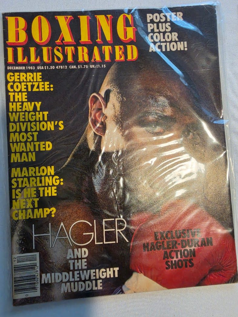 Boxing Illustrated Hagler-Duran Action Shots December 1983