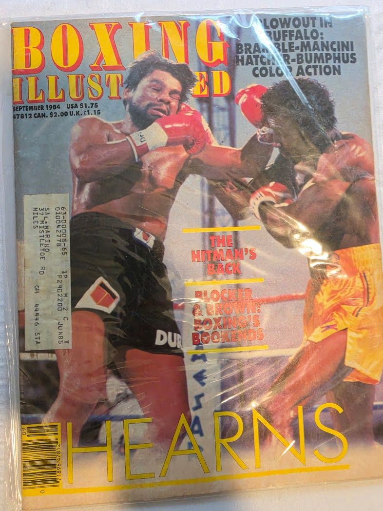 boxing illustrated magazine september 1984 Hearns