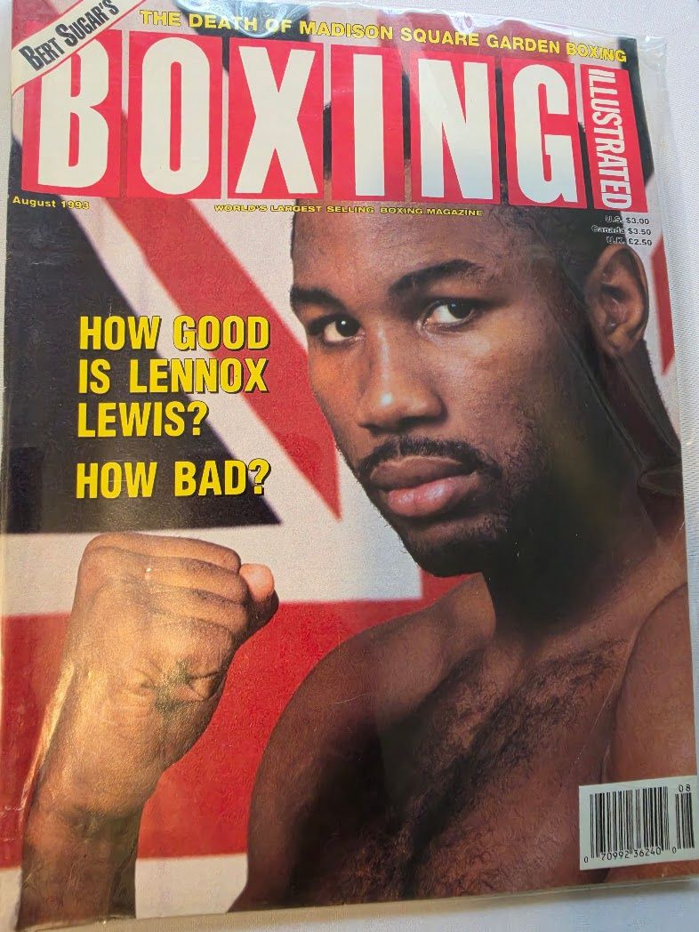 Boxing Illustrated Magazine August 1993 Lennox Lewis
