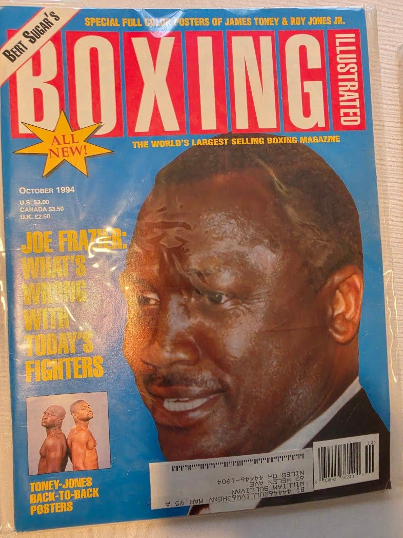OCTOBER 1994 BOXING ILLUSTRATED MAGAZINE JOE FRAZIER