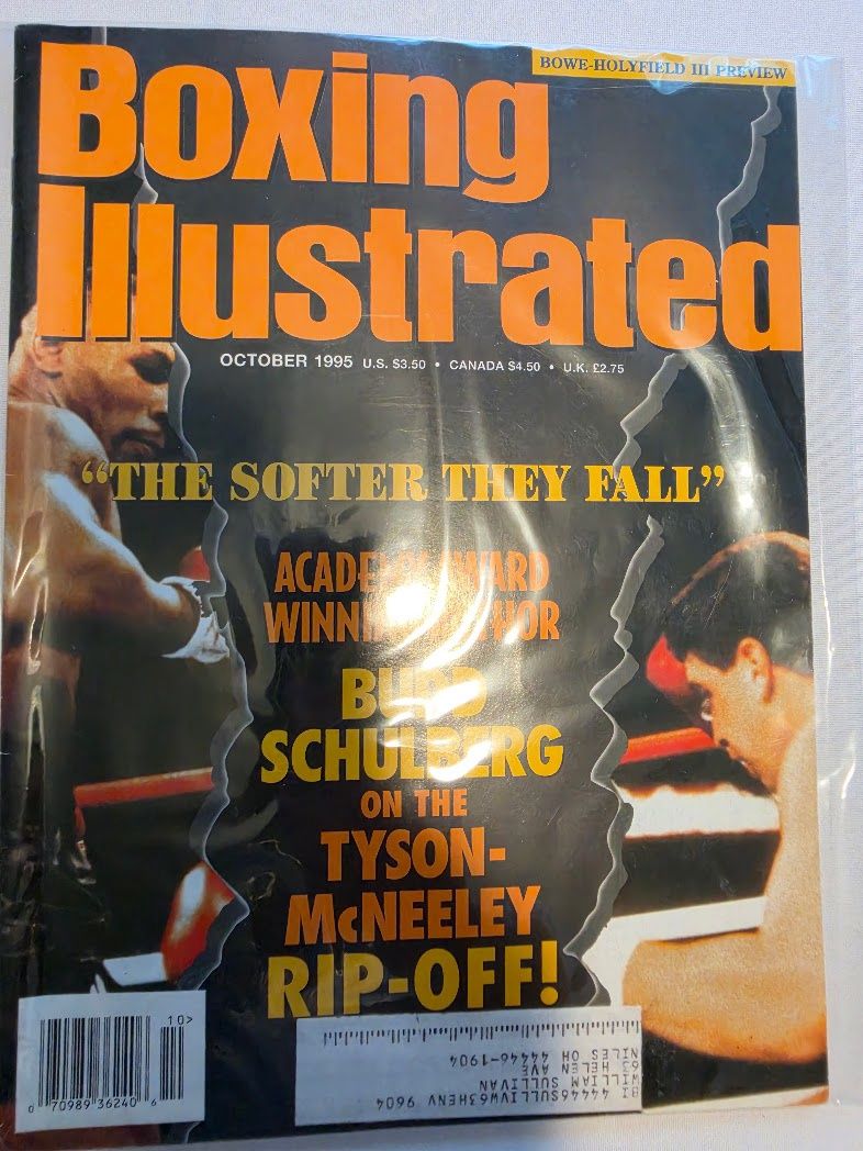 Boxing Illustrated Magazine October 1995 Mike Tyson Cover!!!!!!