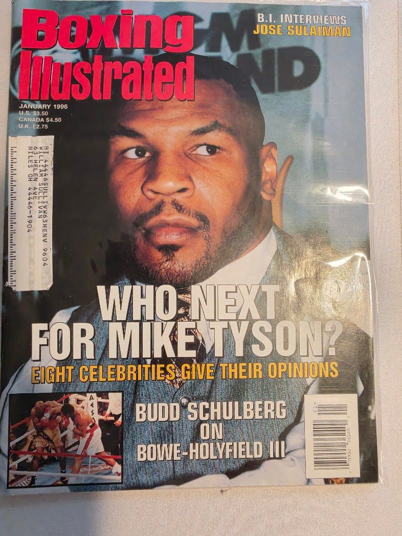 JANUARY 1996 BOXING ILLUSTRATED magazine MIKE TYSON!!!!!
