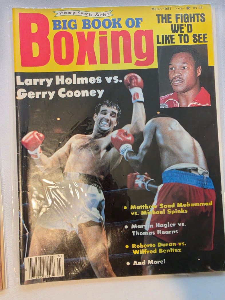Big Book Of Boxing Sport Magazine March 1981 Larry Holmes Gerry Cooney Muhammad!!!!!!!!!!