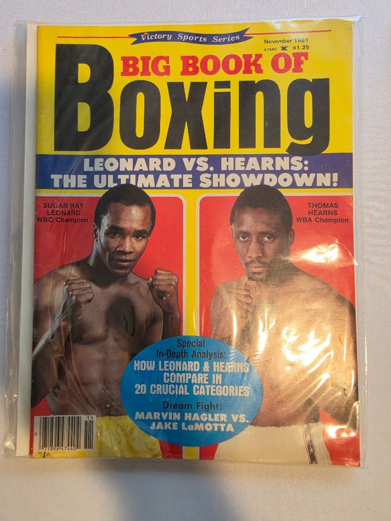 NOVEMBER 1981 BIG BOOK OF BOXING magazine SUGAR RAY LEONARD - THOMAS HEARNS!!!!!!!!!!