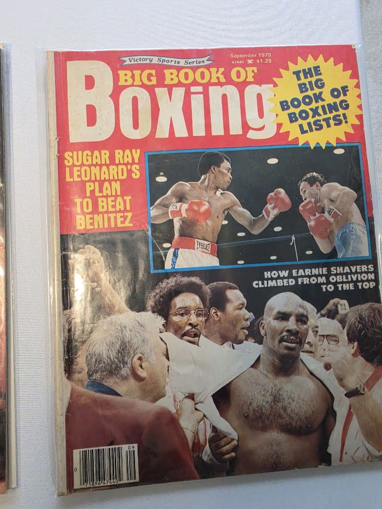 1979 September Big Book Of Boxing Magazine Sugar Ray Leonard Earnie Shavers