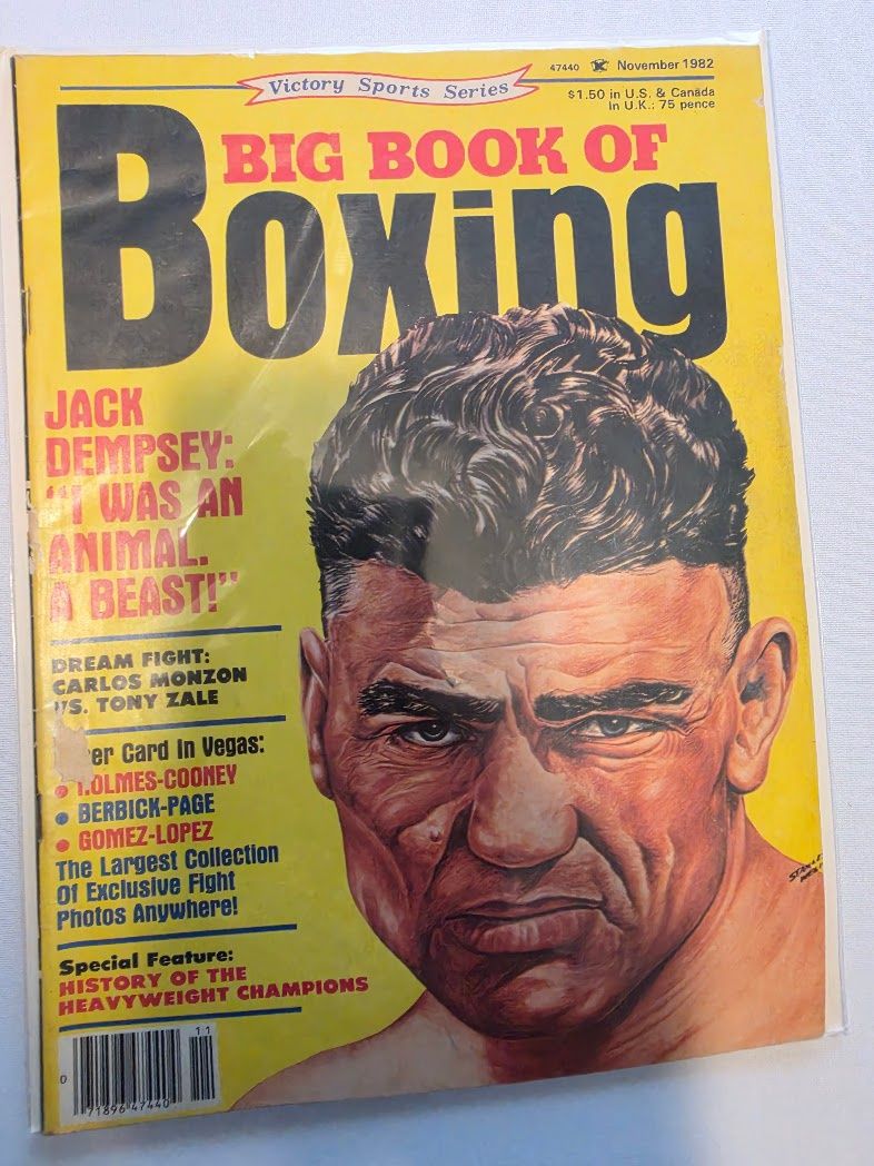 Big Book of Boxing Magazine November 1982 Jack Dempsey