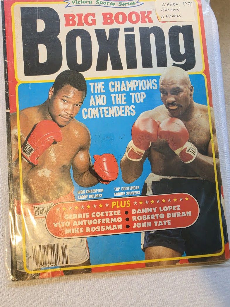 BIG BOOK OF BOXING MAGAZINE LARRY HOLMES-EARNIE SHAVERS COVER NOVEMBER 1979