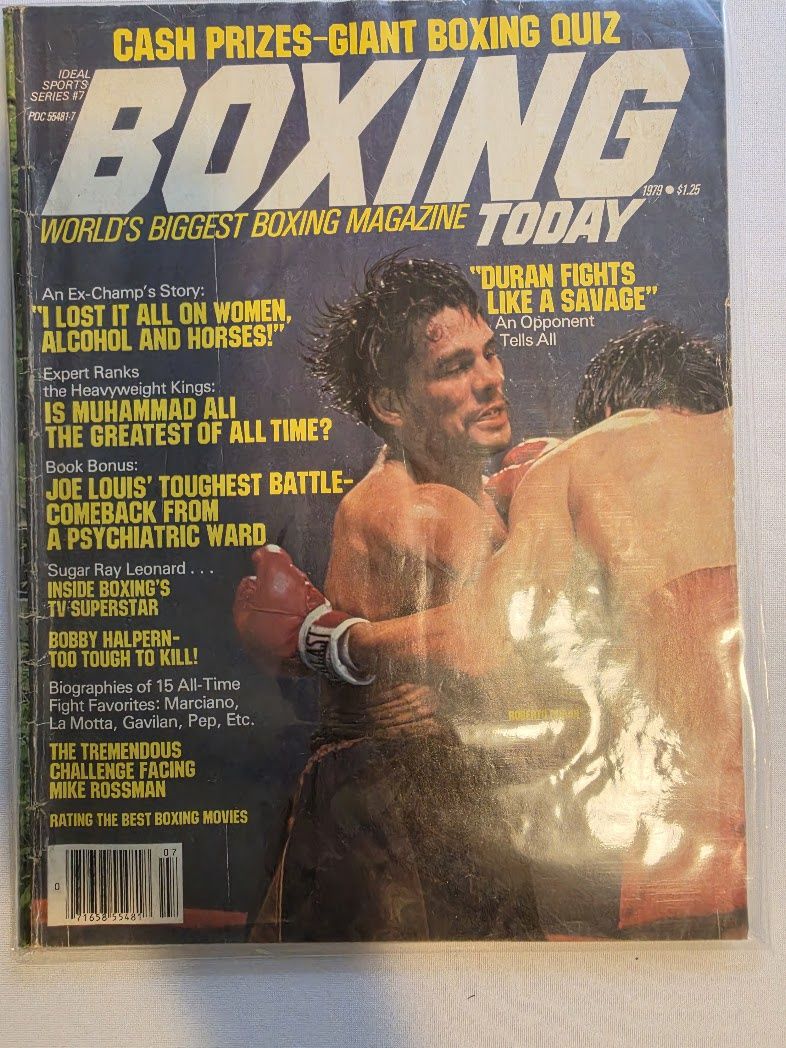 1979 Boxing Today Series #7 Roberto Duran Magazine