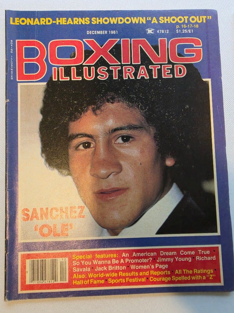 Boxing Illustrated December 1981 Sanchez "Ole" Magazine