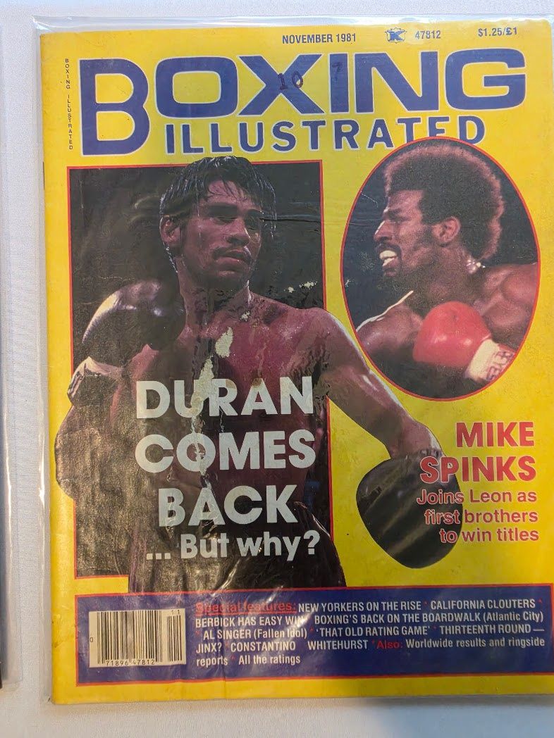 Boxing Illustrated November 1981 Roberto Duran, Mike Spinks Magazine