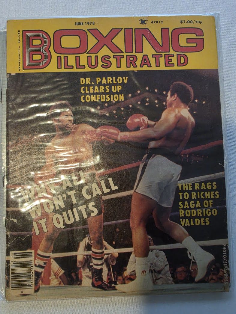 JUNE 1978 BOXING ILLUSTRATED MAGAZINE WHY MOHAMED ALI WONT CALL IT QUITS