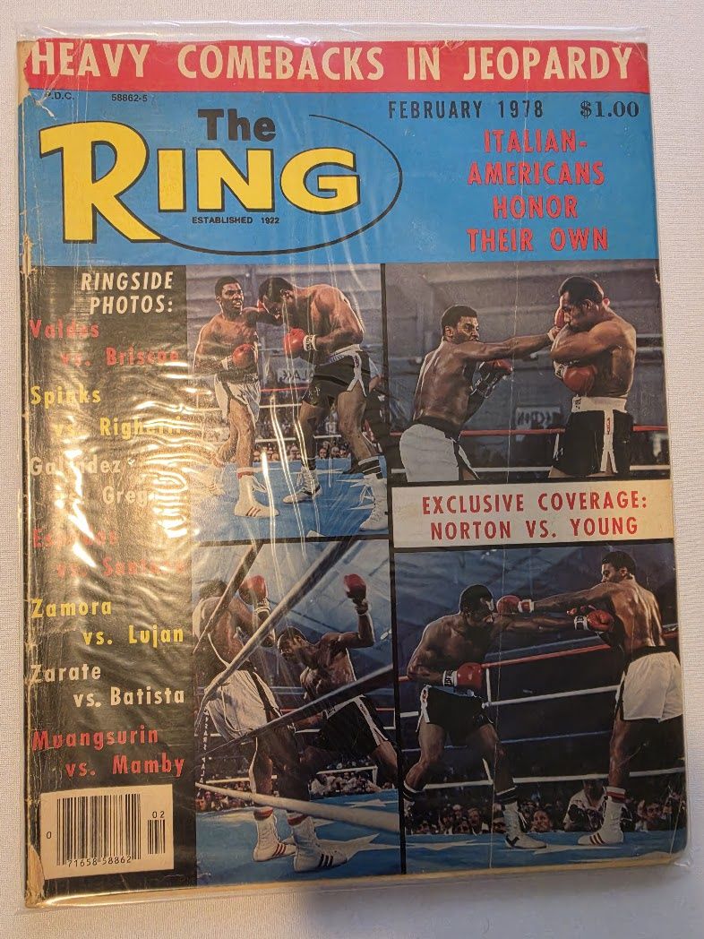 The Ring Magazine Feb 1978 Heavyweight Boxing Italian American Norton Vs Young