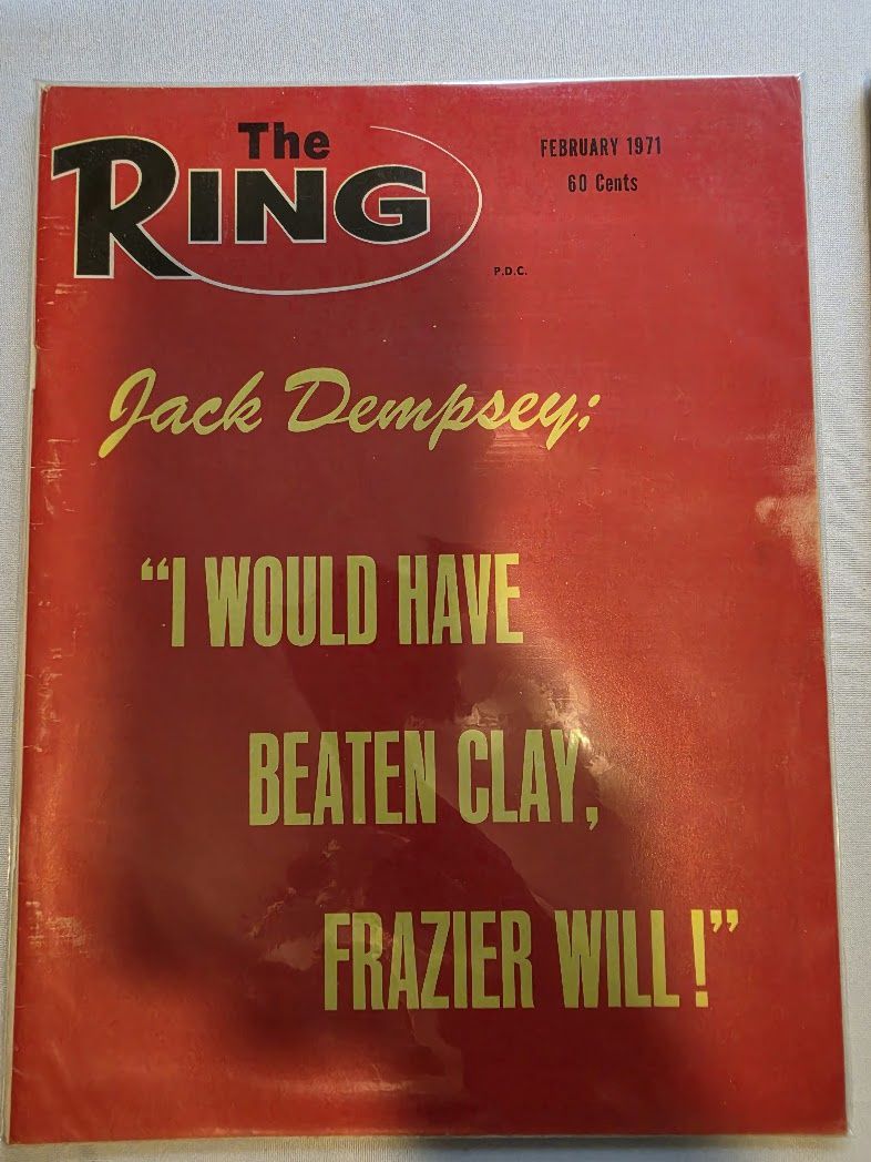 THE RING BOXING MAGAZINE Feb 1971 MUHAMMAD ALI FRAZIER JACK