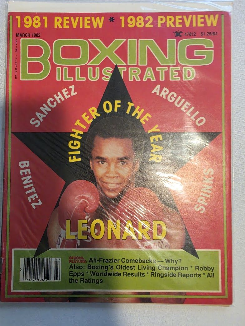 BOXING ILLUSTRATED MAGAZINE SUGAR RAY LEONARD BOXING MARCH 1982