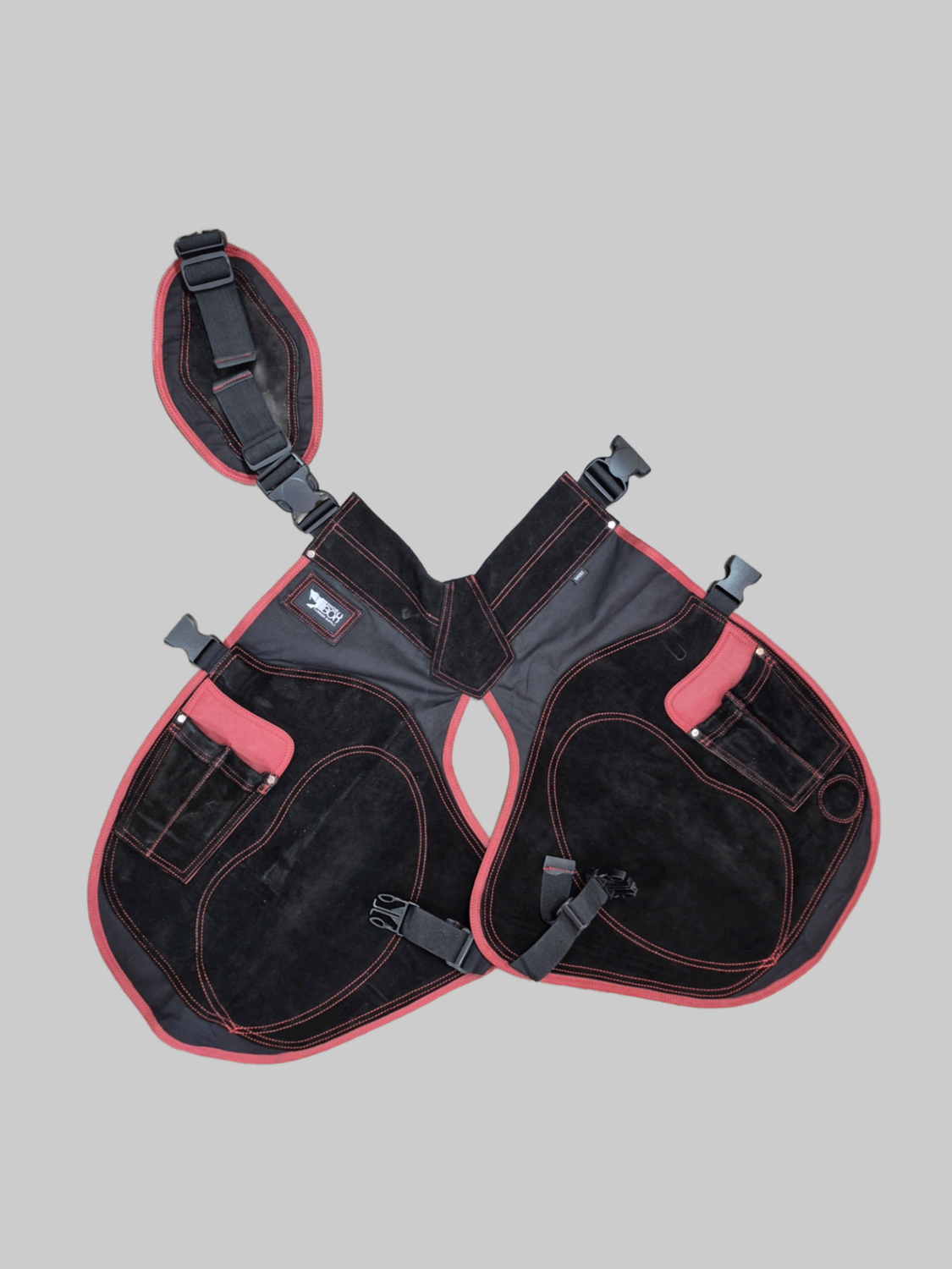 AMC APRON - SB LITE, Color: BLK/RED, Size: LONG  (28&quot;)