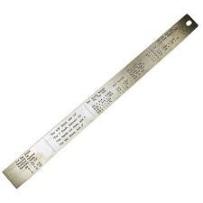 W BRAND RULER STAINLESS STEEL