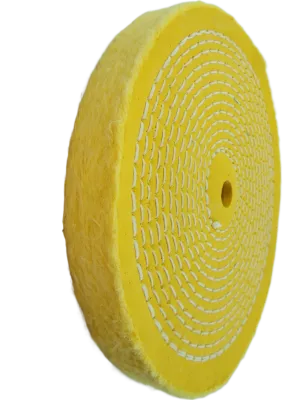 8" MUSLIN BUFFING WHEEL  (YELLOW)