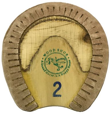 WOOD CLOG with LEATHER RIM