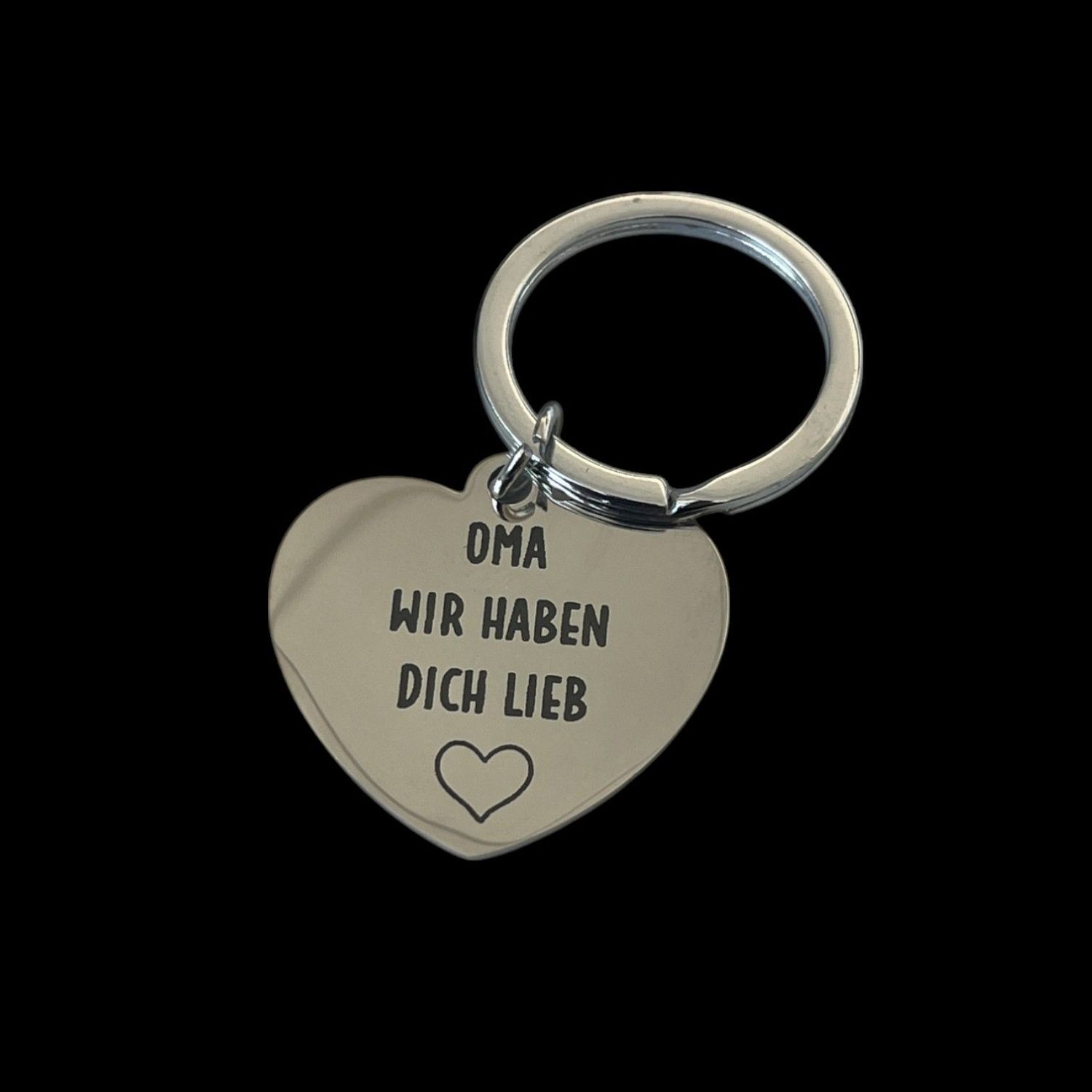 Edelstahl Schlüsselanhänger - Herz