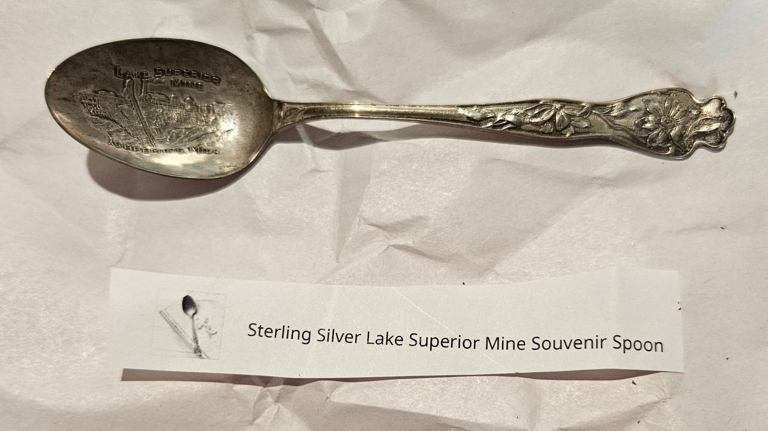 Sterling Silver Lake Superior Mine Spoon