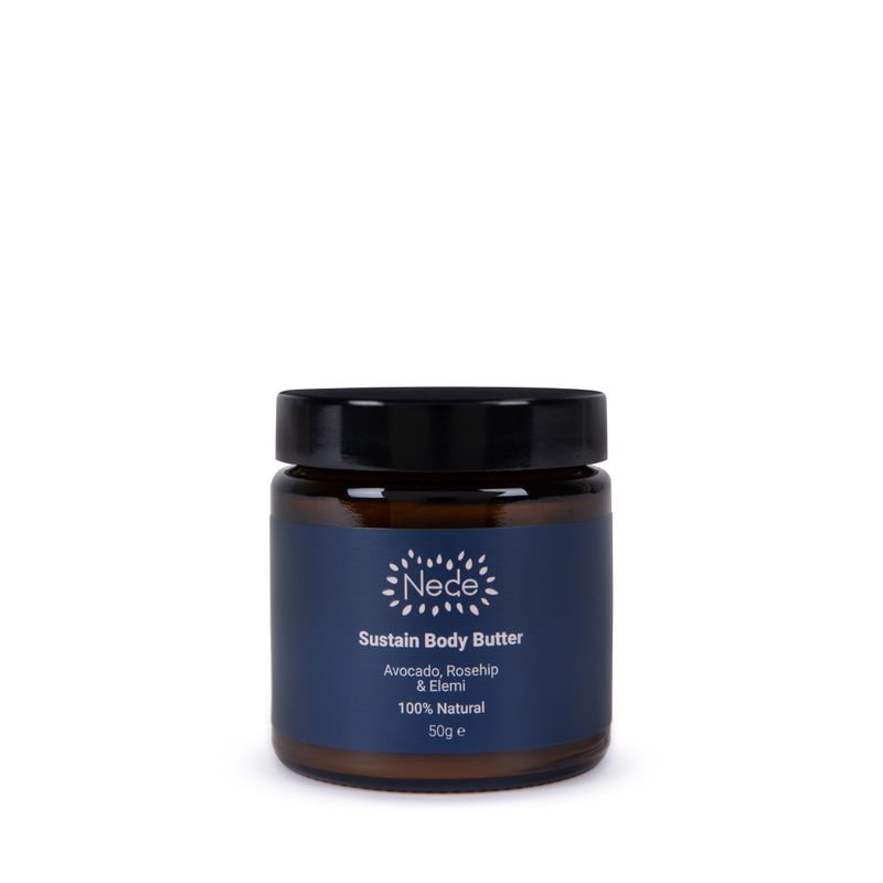 Sustain Body Butter - Avocado, Elemi &amp; Rosehip, 100% Natural, 50g