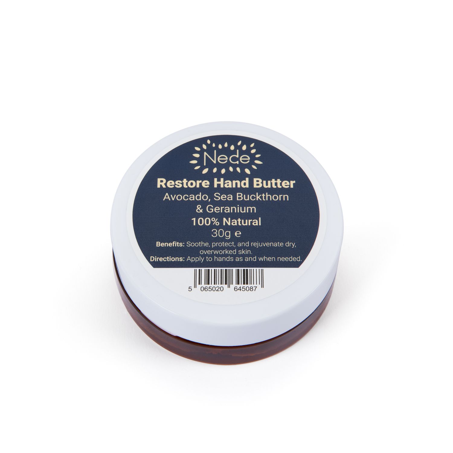 Sea Buckthorn, Geranium Avocado &amp; Shea Restore Hand Butter - 100% Natural Plant-based - Nede