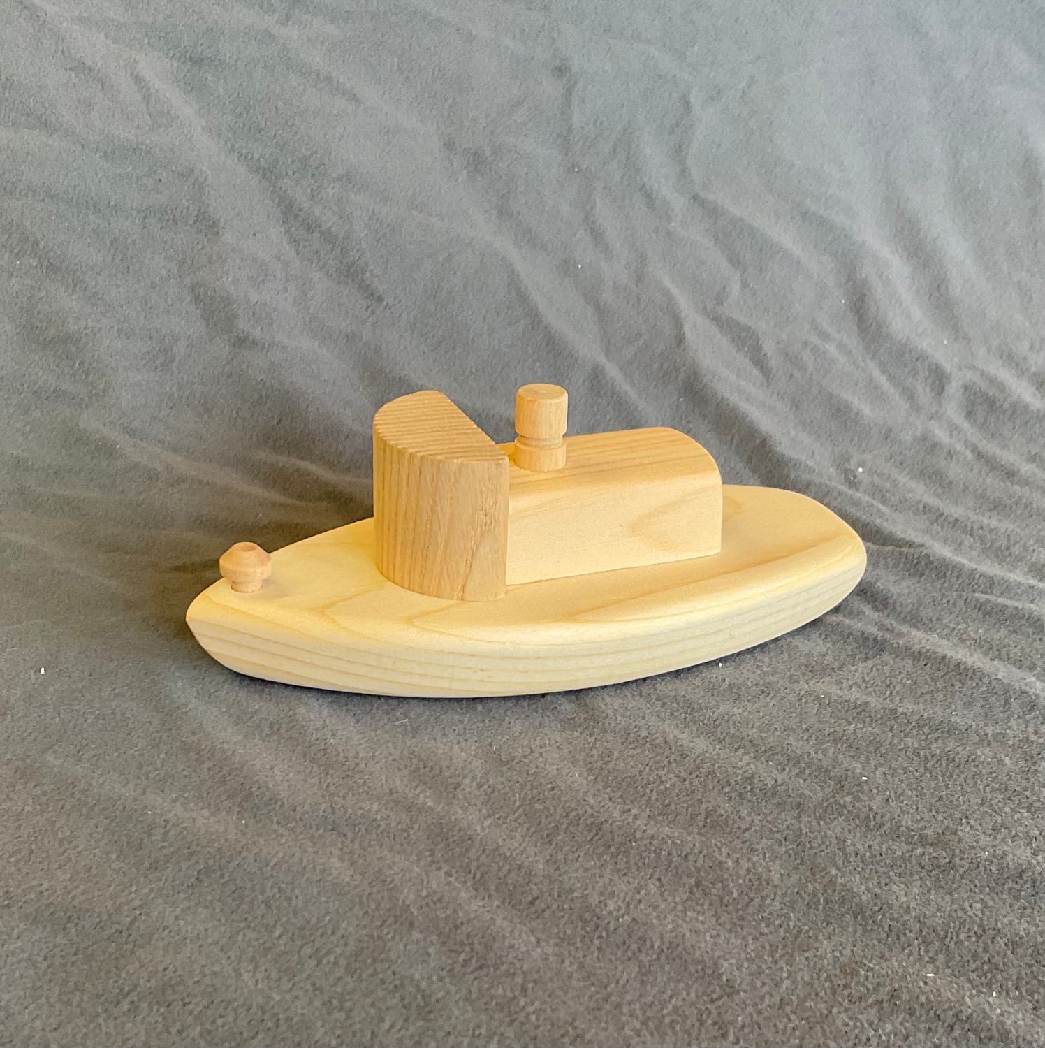 tug boat wooden toy