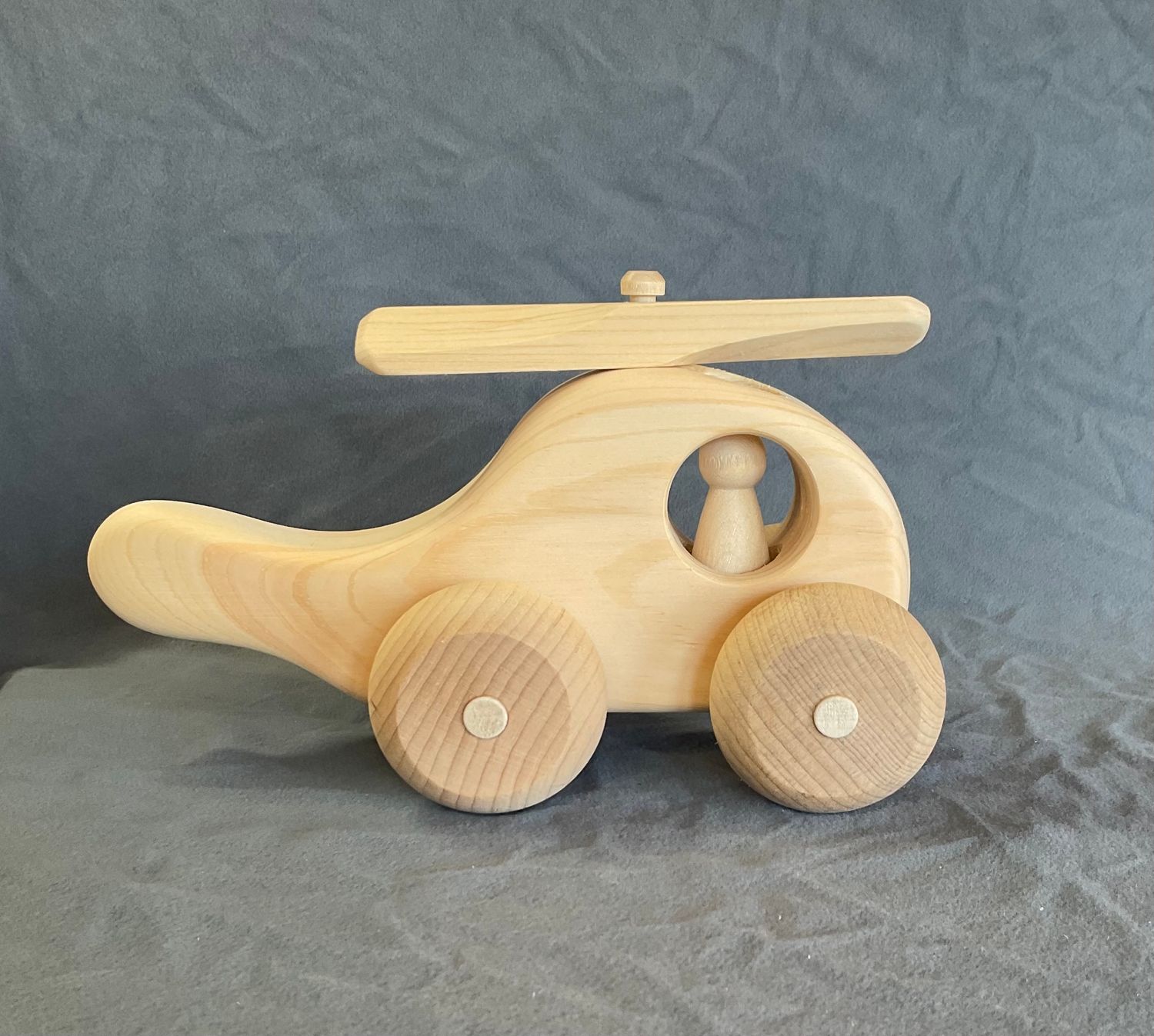 helicopter wooden toy