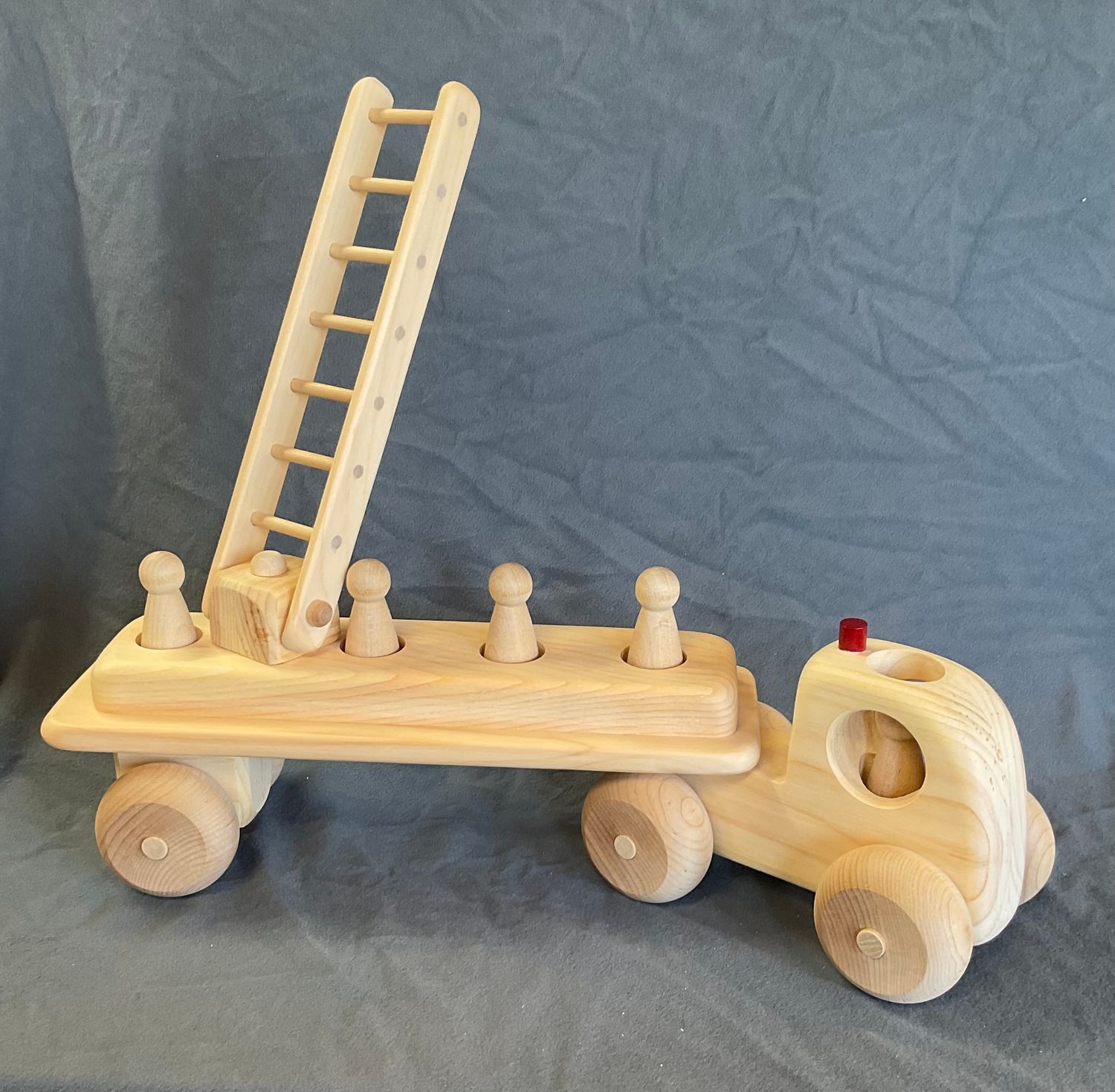 fire truck wooden toy
