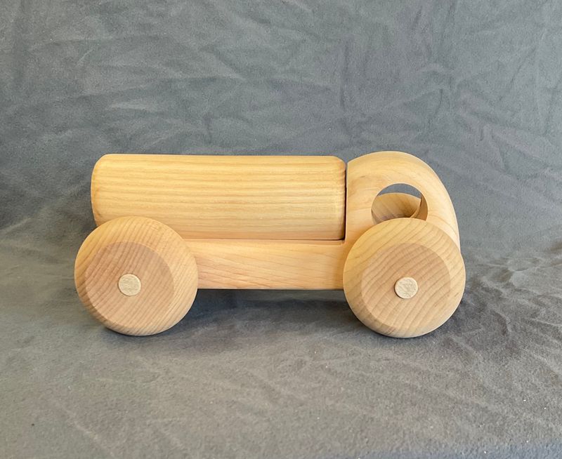 tank truck wooden toy