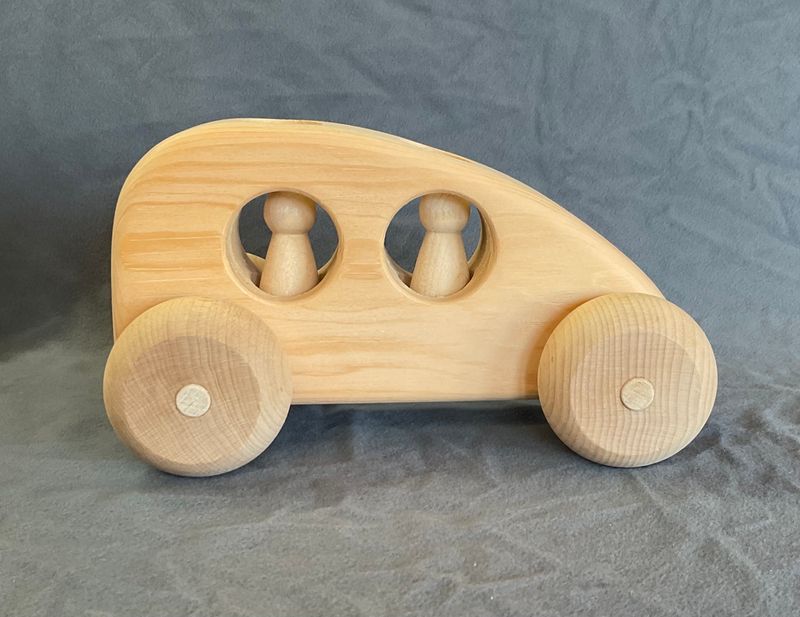 hybrid car wooden toy
