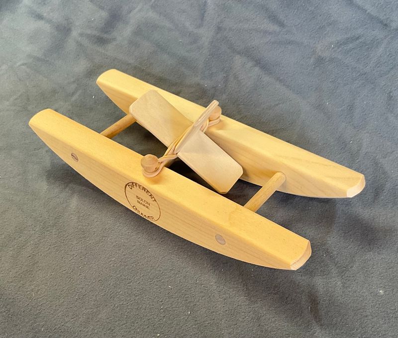 paddle boat wooden toy