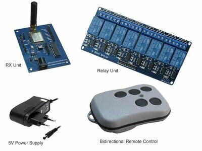 868MHz Bidirectional Remote Control 8 Channels
(Essential Kit)