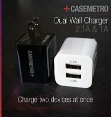 Wall Charger USB Dual - White