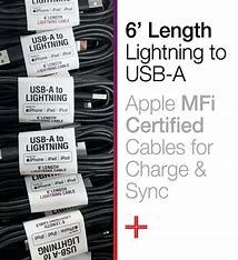 Lighting  to USB-A Black MFI Cable