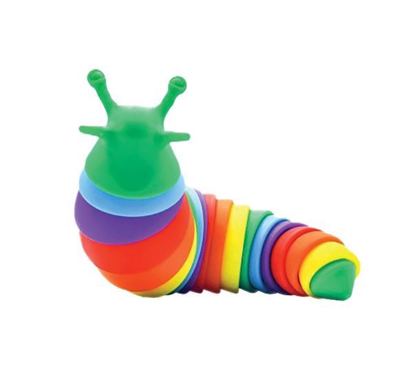 Rainbow Fidgit Slug 7&quot;