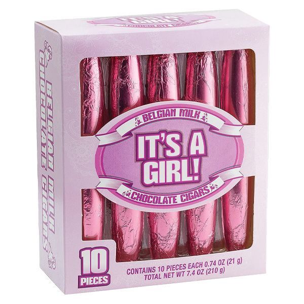 Baby Girl Chocolate Cigars