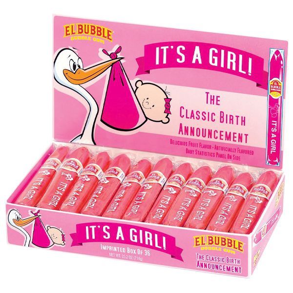 It&#39;s a Girl Bubble Gum Cigars