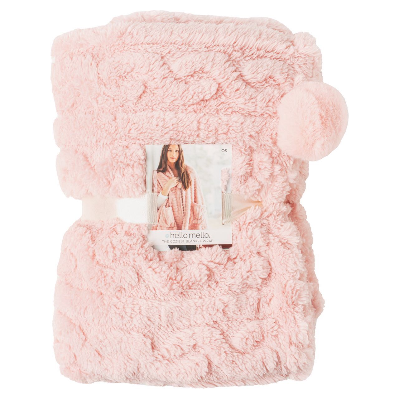 Cozy Blanket With Pockets - Pink
