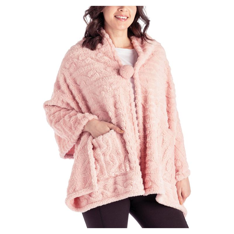 Cozy Blanket With Pockets - Pink