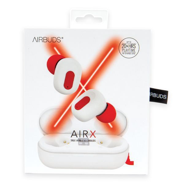 AIRX Wireless Earbuds White/Red