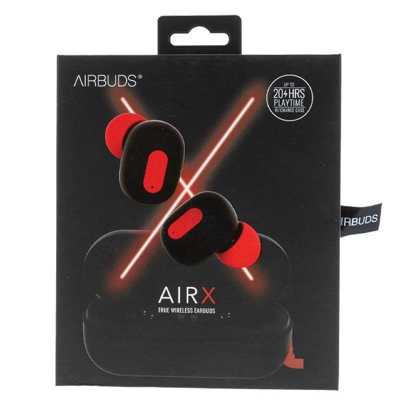AIRX Wireless Earbuds Black/Red